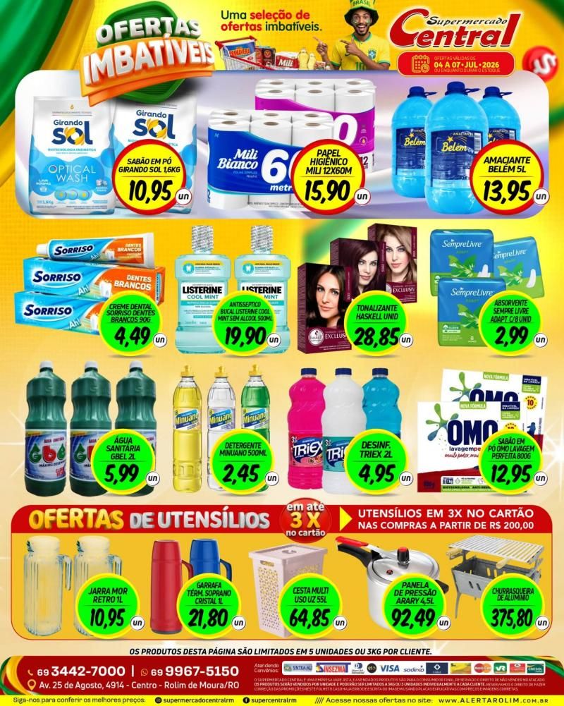 đ OFERTAS IMBATĂVEIS ESPERAM POR VOCĂ! đ„ NO SUPERMERCADO CENTRAL DE ROLIM DE MOURA đ OFERTAS IMBATĂVEIS ESPERAM POR VOCĂ! đ„ NO SUPERMERCADO CENTRAL DE ROLIM DE MOURA