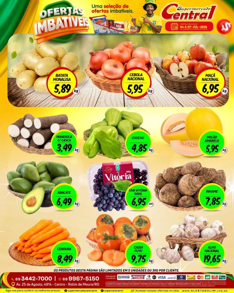 đ OFERTAS IMBATĂVEIS ESPERAM POR VOCĂ! đ„ NO SUPERMERCADO CENTRAL DE ROLIM DE MOURA đ OFERTAS IMBATĂVEIS ESPERAM POR VOCĂ! đ„ NO SUPERMERCADO CENTRAL DE ROLIM DE MOURA