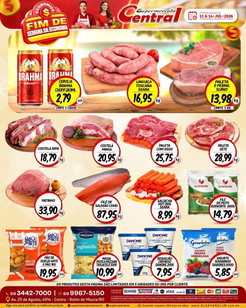 🛒✨ Fim de Semana da Economia é no Supermercado Central de Rolim de Moura 🛒✨ Fim de Semana da Economia é no Supermercado Central de Rolim de Moura