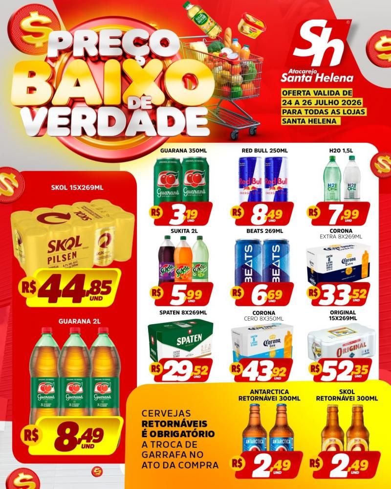 🚨💥 PREÇO BAIXO DE VERDADE é no Atacarejo Santa Helena de Rolim de Moura 🚨💥 PREÇO BAIXO DE VERDADE é no Atacarejo Santa Helena de Rolim de Moura