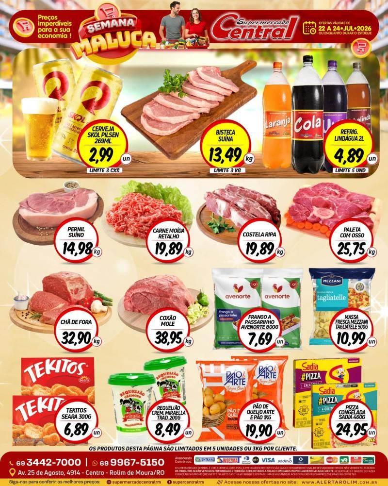 🛒💥 SEMANA MALUCA NO SUPERMERCADO CENTRAL DE ROLIM DE MOURA 🛒💥 SEMANA MALUCA NO SUPERMERCADO CENTRAL DE ROLIM DE MOURA