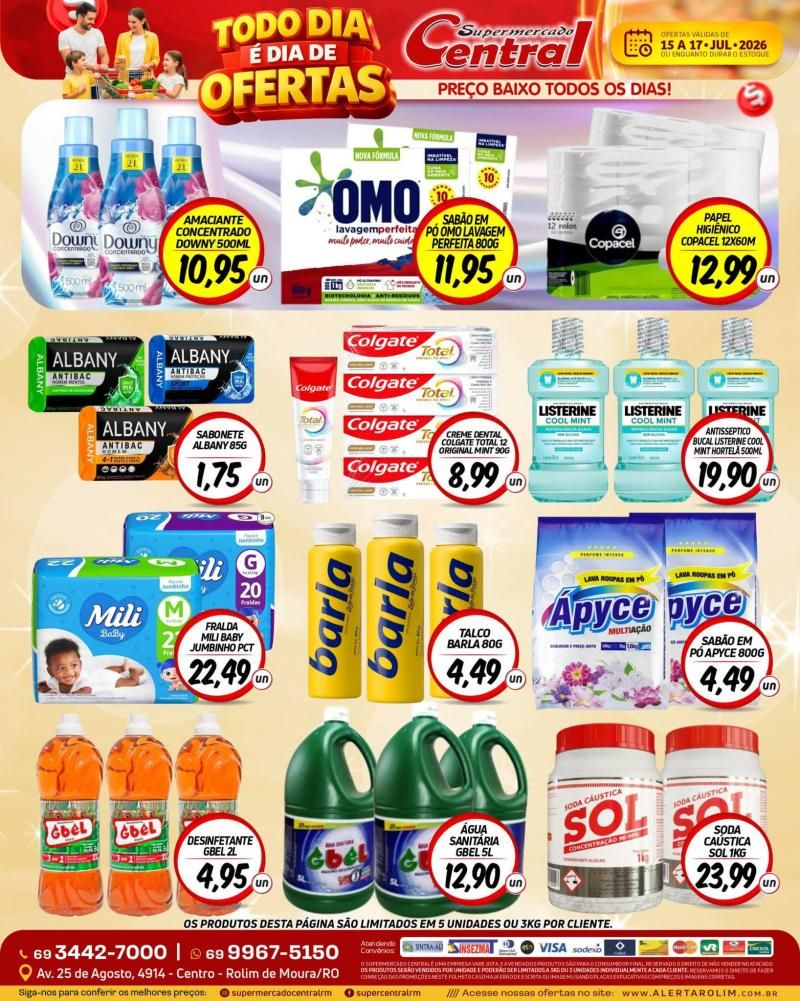 🛒🔥 TODO DIA É DIA DE OFERTAS NO SUPERMERCADO CENTRAL! 🔥🛒 🛒🔥 TODO DIA É DIA DE OFERTAS NO SUPERMERCADO CENTRAL! 🔥🛒