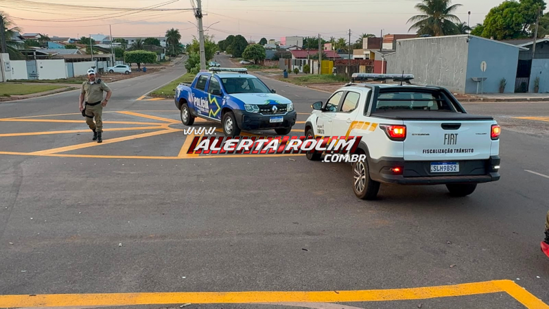 Acidente entre dois carros é registrado em Rolim de Moura Acidente entre dois carros é registrado em Rolim de Moura