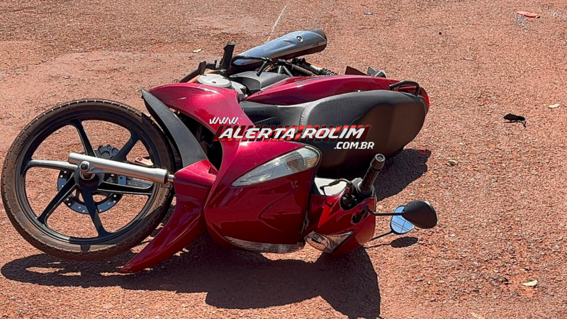 Acidente envolvendo duas motos é registrado na Rua H, em Rolim de Moura Acidente envolvendo duas motos é registrado na Rua H, em Rolim de Moura