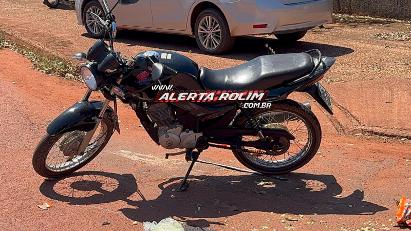 Acidente envolvendo duas motos é registrado na Rua H, em Rolim de Moura Acidente envolvendo duas motos é registrado na Rua H, em Rolim de Moura