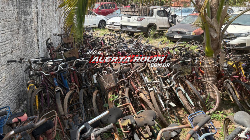 Bicicletas recuperadas de furtos estão disponíveis para restituição aos proprietários, em Rolim de Moura Bicicletas recuperadas de furtos estão disponíveis para restituição aos proprietários, em Rolim de Moura