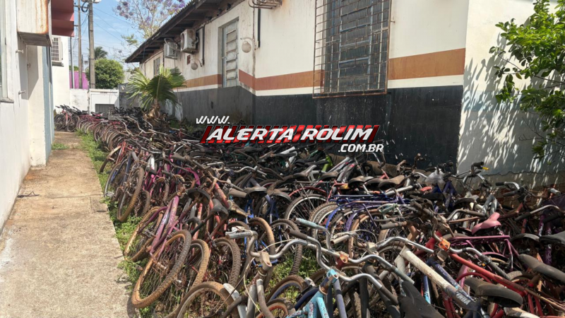 Bicicletas recuperadas de furtos estão disponíveis para restituição aos proprietários, em Rolim de Moura Bicicletas recuperadas de furtos estão disponíveis para restituição aos proprietários, em Rolim de Moura