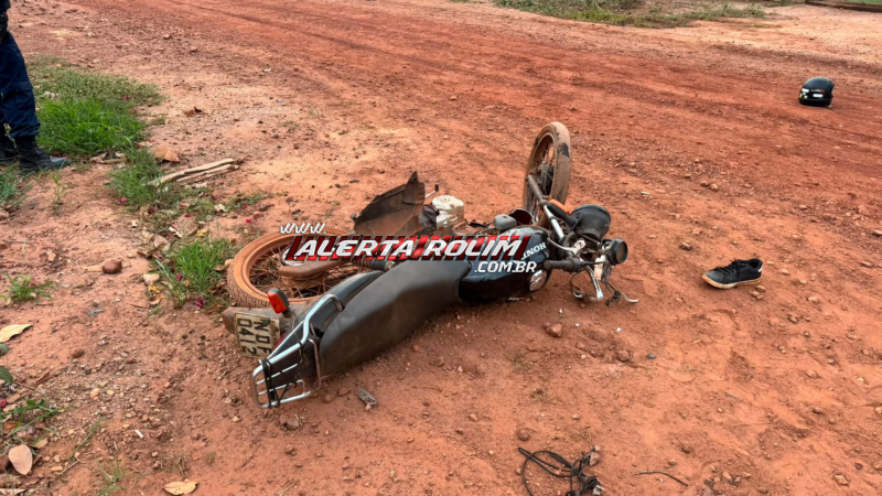 Condutor de carro foge após acidente com motociclista em cruzamento de Rolim de Moura Condutor de carro foge após acidente com motociclista em cruzamento de Rolim de Moura