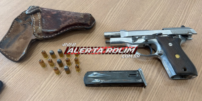 Homem é preso com arma de fogo durante abordagem policial, em Parecis Homem é preso com arma de fogo durante abordagem policial, em Parecis