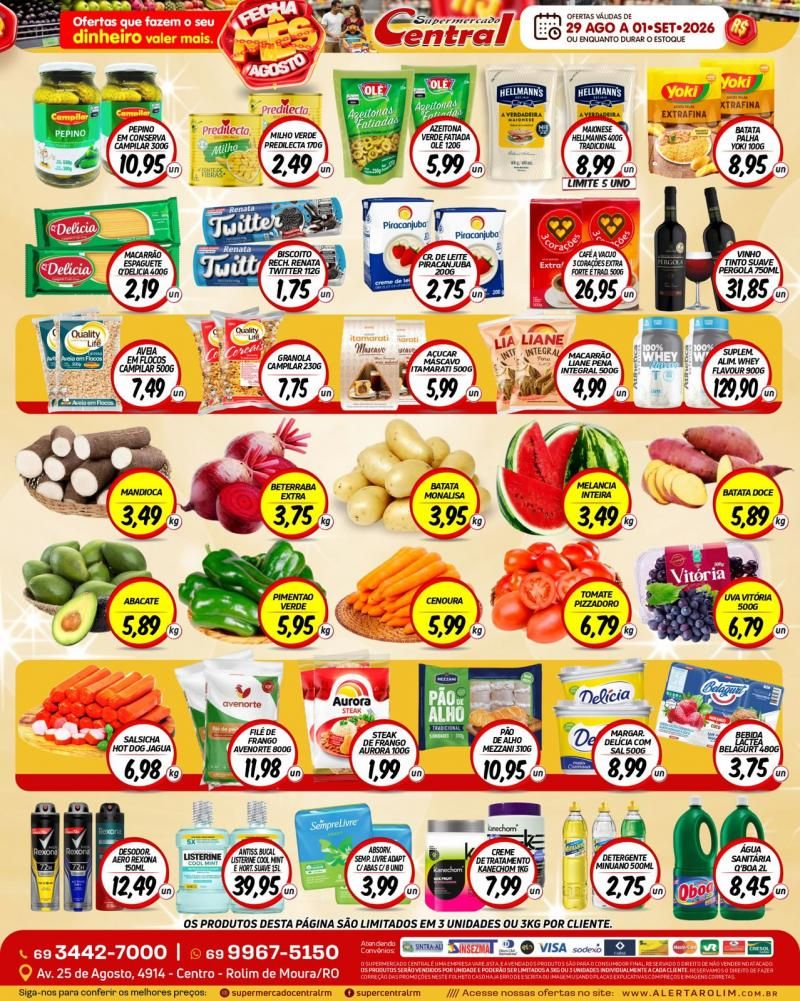 Ofertas Supermercado Central de Rolim de Moura Ofertas Supermercado Central de Rolim de Moura