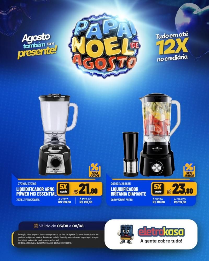 PAPAI NOEL DE AGOSTO nas lojas eletroKasa, em Rolim de Moura PAPAI NOEL DE AGOSTO nas lojas eletroKasa, em Rolim de Moura