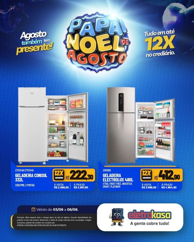 PAPAI NOEL DE AGOSTO nas lojas eletroKasa, em Rolim de Moura PAPAI NOEL DE AGOSTO nas lojas eletroKasa, em Rolim de Moura