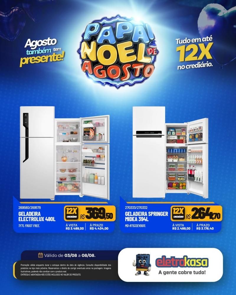 PAPAI NOEL DE AGOSTO nas lojas eletroKasa, em Rolim de Moura PAPAI NOEL DE AGOSTO nas lojas eletroKasa, em Rolim de Moura