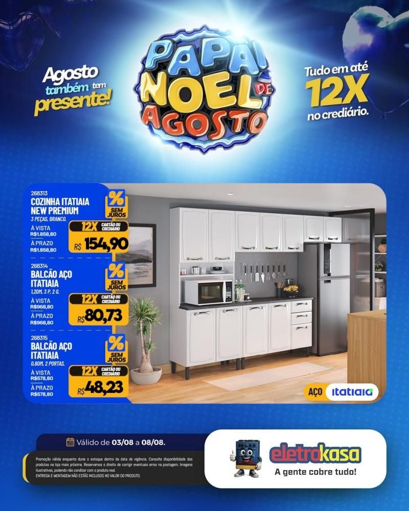 PAPAI NOEL DE AGOSTO nas lojas eletroKasa, em Rolim de Moura PAPAI NOEL DE AGOSTO nas lojas eletroKasa, em Rolim de Moura
