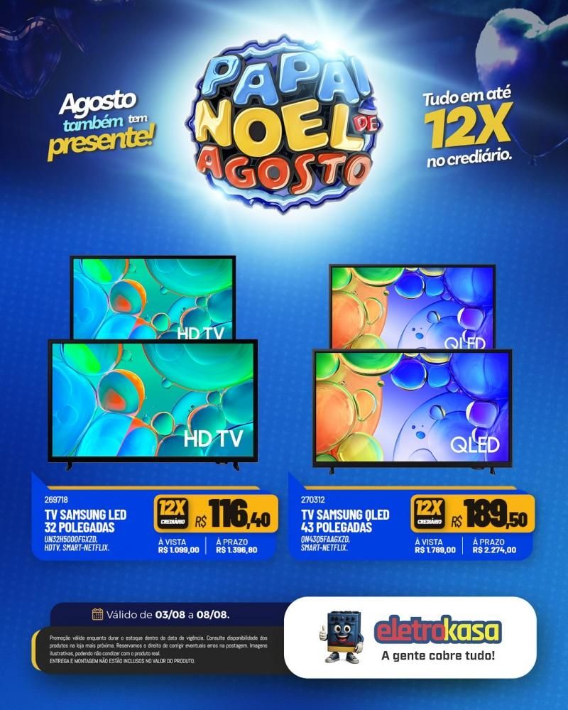 PAPAI NOEL DE AGOSTO nas lojas eletroKasa, em Rolim de Moura PAPAI NOEL DE AGOSTO nas lojas eletroKasa, em Rolim de Moura