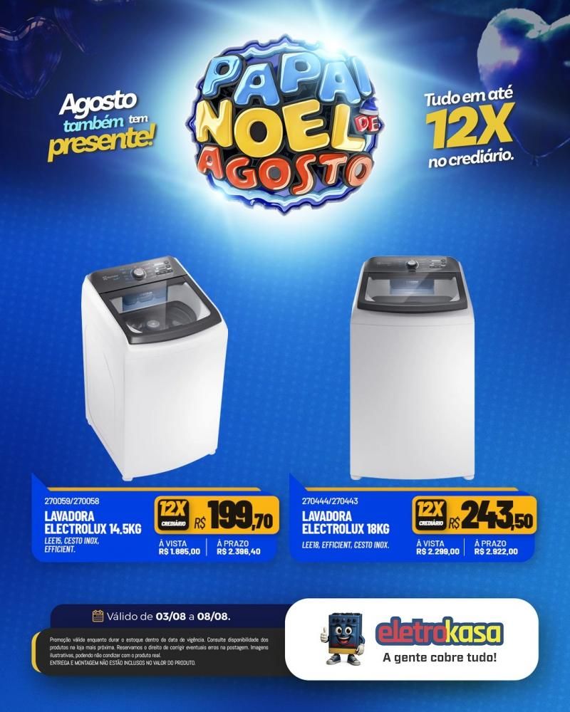 PAPAI NOEL DE AGOSTO nas lojas eletroKasa, em Rolim de Moura PAPAI NOEL DE AGOSTO nas lojas eletroKasa, em Rolim de Moura