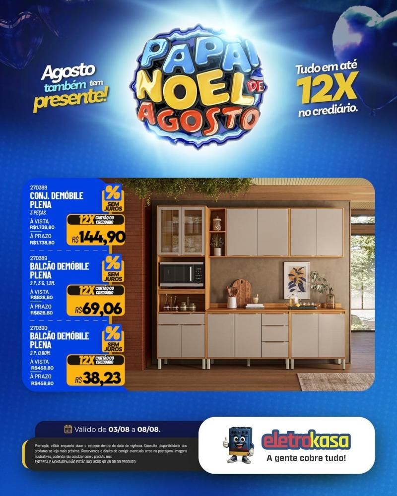 PAPAI NOEL DE AGOSTO nas lojas eletroKasa, em Rolim de Moura PAPAI NOEL DE AGOSTO nas lojas eletroKasa, em Rolim de Moura