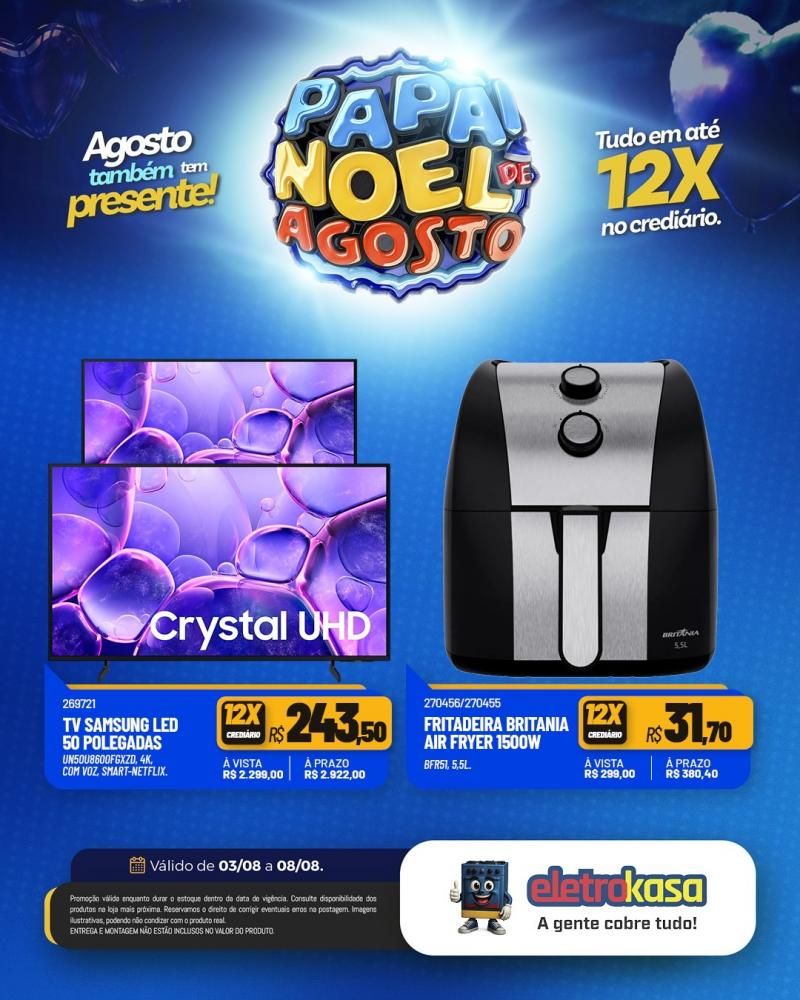 PAPAI NOEL DE AGOSTO nas lojas eletroKasa, em Rolim de Moura PAPAI NOEL DE AGOSTO nas lojas eletroKasa, em Rolim de Moura