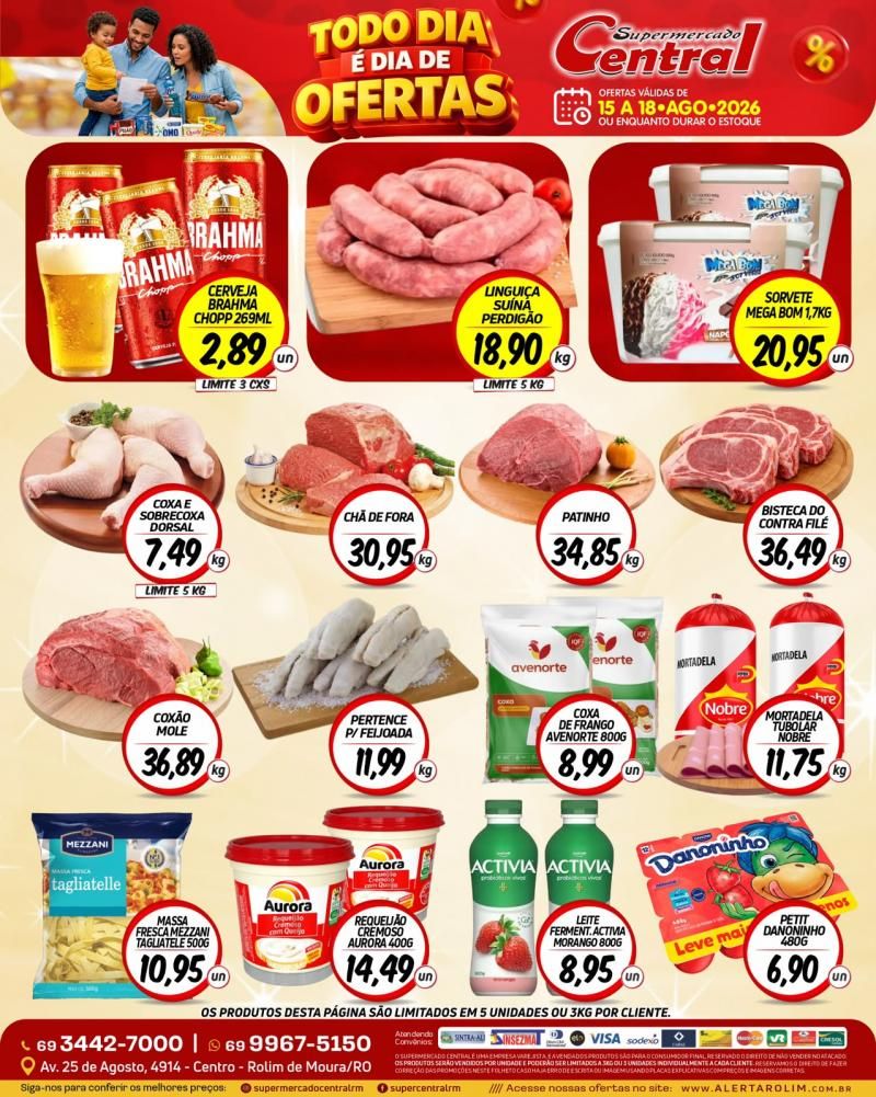 🛒🔥 TODO DIA É DIA DE OFERTAS NO SUPERMERCADO CENTRAL! 🔥🛒 🛒🔥 TODO DIA É DIA DE OFERTAS NO SUPERMERCADO CENTRAL! 🔥🛒
