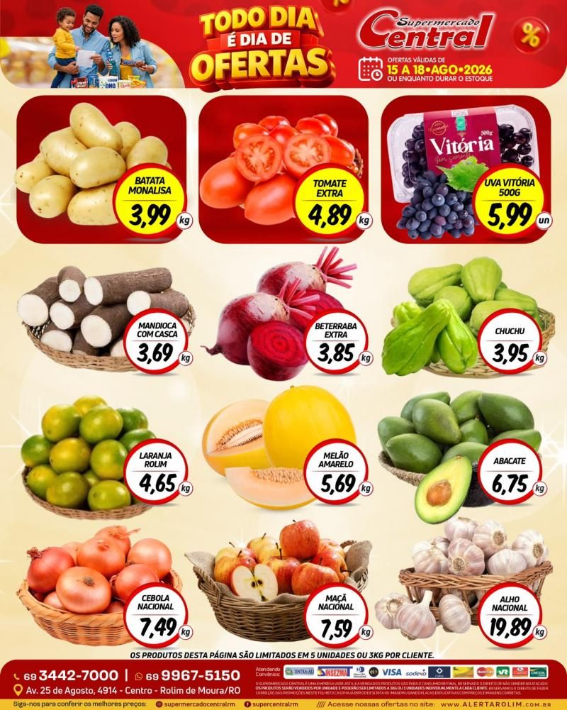 🛒🔥 TODO DIA É DIA DE OFERTAS NO SUPERMERCADO CENTRAL! 🔥🛒 🛒🔥 TODO DIA É DIA DE OFERTAS NO SUPERMERCADO CENTRAL! 🔥🛒