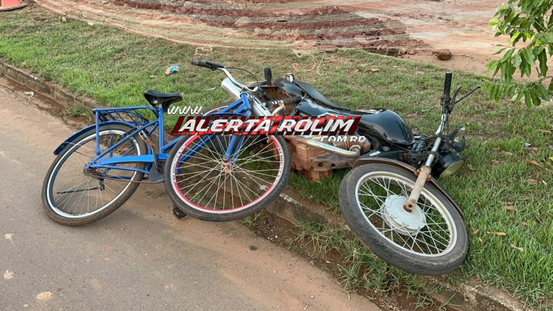 Acidente entre ciclista e veículo de delivery é registrado em Rolim de Moura Acidente entre ciclista e veículo de delivery é registrado em Rolim de Moura