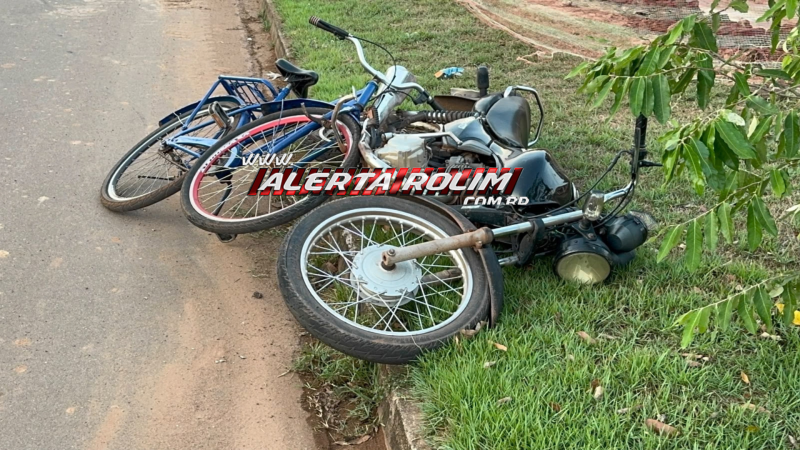 Acidente entre ciclista e veículo de delivery é registrado em Rolim de Moura Acidente entre ciclista e veículo de delivery é registrado em Rolim de Moura