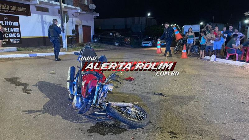 Grave colisão entre carro e moto deixa motociclista ferido em Rolim de Moura; motorista foge sem prestar socorro Grave colisão entre carro e moto deixa motociclista ferido em Rolim de Moura; motorista foge sem prestar socorro