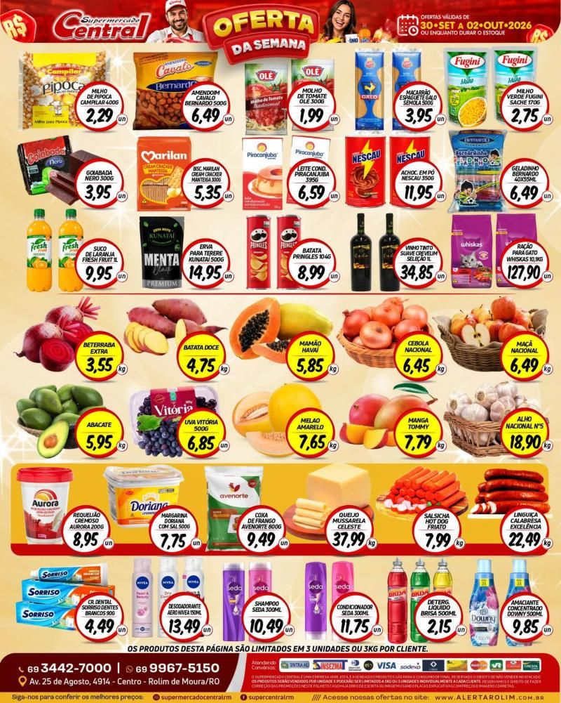 🔥 OFERTA DA SEMANA NO SUPERMERCADO CENTRAL! 🛒 🔥 OFERTA DA SEMANA NO SUPERMERCADO CENTRAL! 🛒