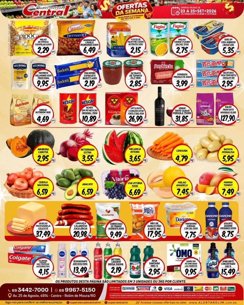 🛒 OFERTAS DA SEMANA NO SUPERMERCADO CENTRAL! 🤩 🛒 OFERTAS DA SEMANA NO SUPERMERCADO CENTRAL! 🤩