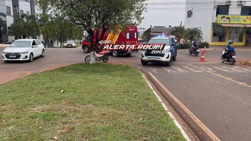 Colisão entre duas motos deixa homem e mulher feridos em Rolim de Moura Colisão entre duas motos deixa homem e mulher feridos em Rolim de Moura