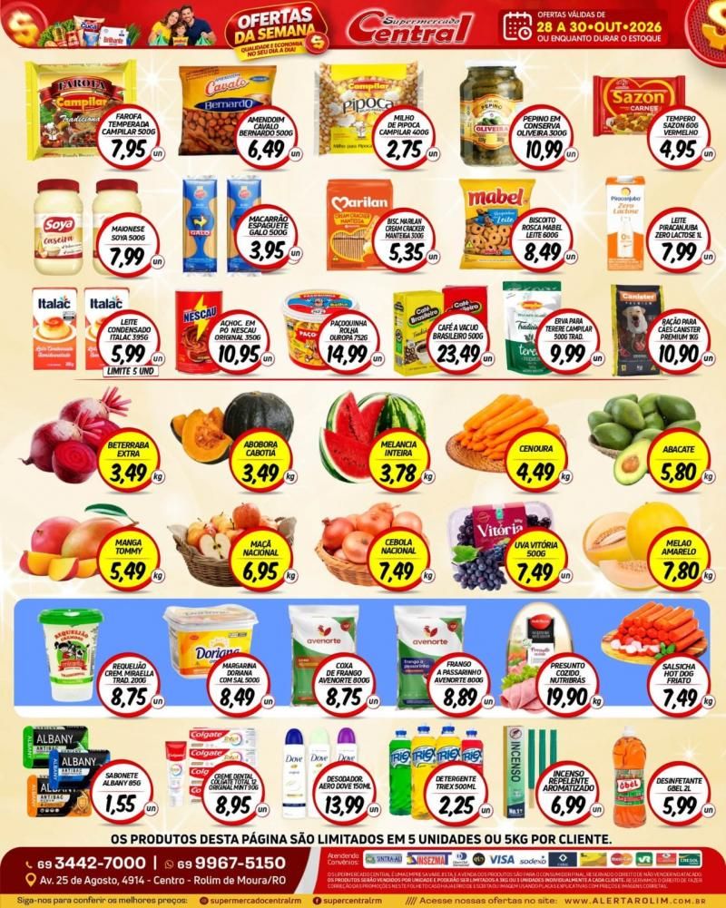 🛒🔥 OFERTAS DA SEMANA NO SUPERMERCADO CENTRAL! 🔥🛒 🛒🔥 OFERTAS DA SEMANA NO SUPERMERCADO CENTRAL! 🔥🛒