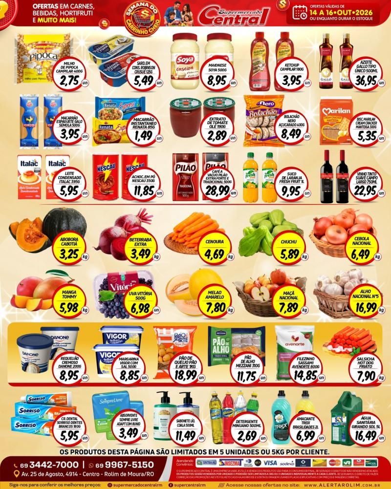 🛒🔴 SEMANA DO CARRINHO CHEIO NO SUPERMERCADO CENTRAL! 🟡💰 🛒🔴 SEMANA DO CARRINHO CHEIO NO SUPERMERCADO CENTRAL! 🟡💰