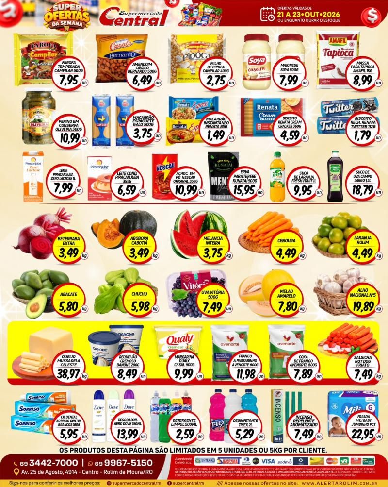 🛒🔥 SUPER OFERTAS DA SEMANA NO SUPERMERCADO CENTRAL! 🔥🛒 🛒🔥 SUPER OFERTAS DA SEMANA NO SUPERMERCADO CENTRAL! 🔥🛒