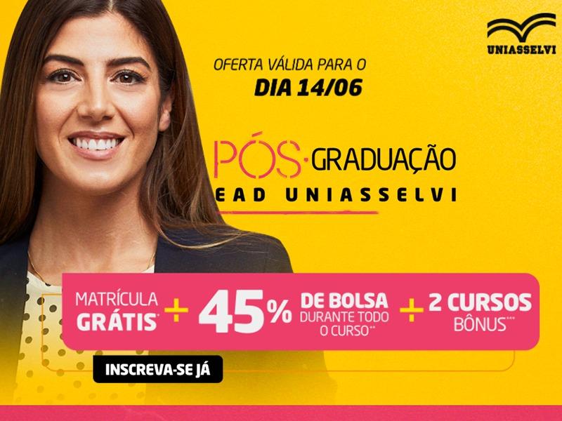 Faça uma Pós-graduação EaD com bolsa de 45% de desconto e ganhe outras ...