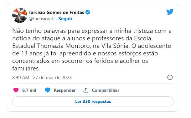Uma professora morreu e três ficaram feridas em ataque à escola estadual em SP; aluno também se feriu