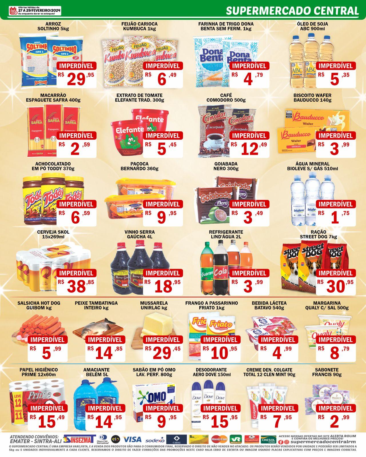 Promoção do supermercado Central de Rolim de Moura