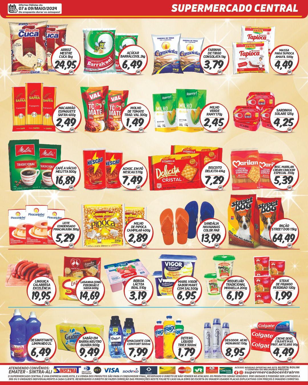 Promoção Supermercado Central, em Rolim de Moura